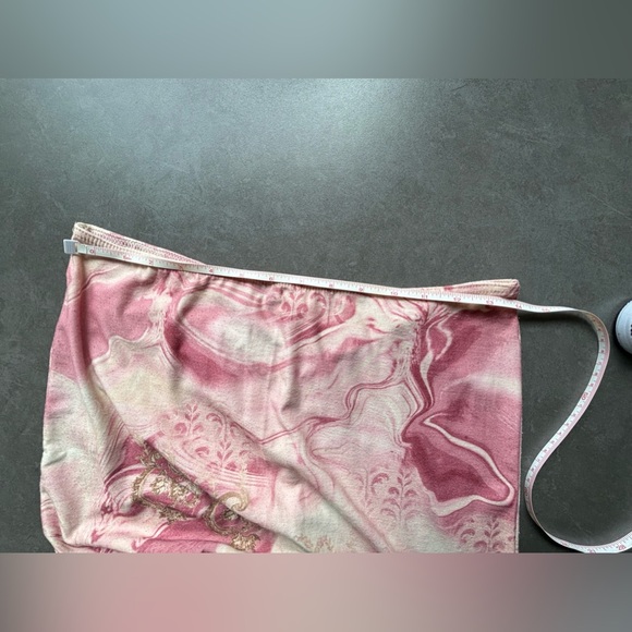 Vintage Floral Trumpet, Mermaid High Low Midi Skirt Rose Pink Size M Paris - Picture 7 of 7